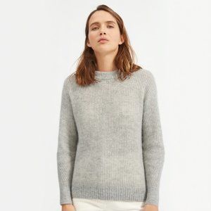 Everlane Alpaca Crew Neck Sweater in Grey S